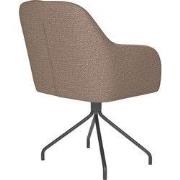 Housecraft Living Otis Eetkamerstoel Draaibaar Metaal Spider Taupe
