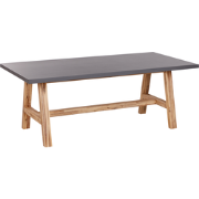 TONNARE - Tuintafel - Licht hout - 200 x 100 cm - Beton