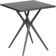 PIAVE - Tuintafel - Zwart - 70 x 70 cm - Synthetisch materiaal