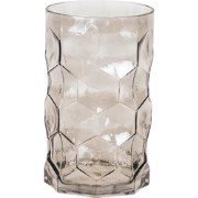 Vase - Pattern - Glass - Smokey - 15x24,5cm
