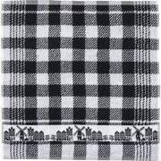 Twentse Damast Keukendoekenset - 6 stuks - Skyline Zwart