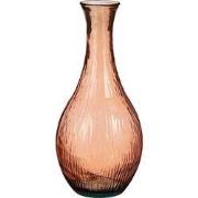 Mica Decorations Vaas Dix - 34x34x75 cm - Gerecycled glas - Oranje