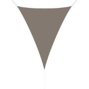 hanSe® Schaduwdoek Driehoek Gelijkbenig Waterdoorlatend 5x7x7 m Taupe