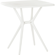 SERSALE  - Tuintafel - Wit - 70 x 70 cm - Synthetisch materiaal