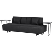 SOKNA - Driezitsbank - Zwart - Polyester