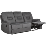 BERGEN II - Driezitsbank - Donkergrijs - Polyester