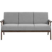 ASNES - Driezitsbank - Lichtgrijs - Polyester