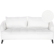 HOBRO - Driezitsbank - Wit - Bouclé