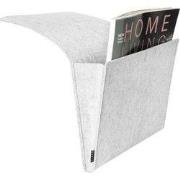 QUVIO Organizer voor bed of bank vilt grijs