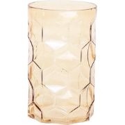 Vase - Pattern - Glass - Amber - 15x24,5cm