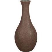 Mica Decorations Vaas Dix - 34x34x75 cm - Gerecycled glas - Donker Bru...
