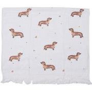 Clayre & Eef Gastendoekje  40x66 cm Beige Bruin Katoen Rechthoek Tecke...