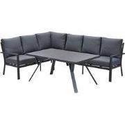 Garden Impressions Senja lounge dining set 3-delig links - mystic grey