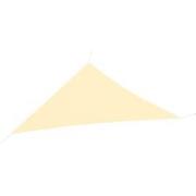 hanSe® Schaduwdoek Driehoek 90° Waterafstotend 3x4x5 m Zonnedoek Creme