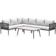 Garden Impressions lounge hoekbank Teramon - donkergrijs
