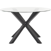 MALETTO  - Tuintafel - Zwart -  120 cm - Aluminium
