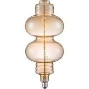 Edison Vintage LED filament lichtbron Spiraal - Amber - 18/18/40cm - g...