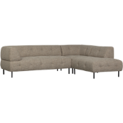 WOOOD Lloyd Hoekbank Rechts - PE  - Bruin - 77x267x205