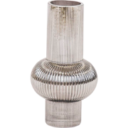 Vase - Art Deco - Ribble - Glass - Grey - 13,5x25cm
