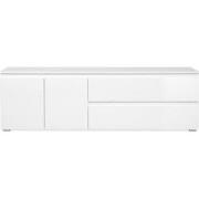 TV-meubel met 2 deuren, 1 plank en 2 laden L180 cm - PRETORIA