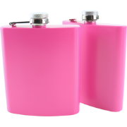 HIXA Heupfles - Roze - 2 Stuks - Flacon - Veldfles - RVS - Drinkfles -...