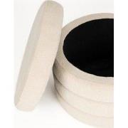 Housecraft Living Zuma Poef met opbergruimte Bouclé Beige