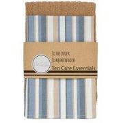 Ten Cate Keukendoekenset Katoen - 2 stuks - Blauw/Zand