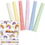 Decopatent 20 STUKS Kleine 12-Delige Regenboog Stoepkrijt in Doosje - ...