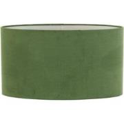 Light & Living - kap - Velours - groen - textiel - E27 - 3558282