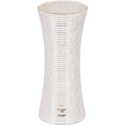 Vase - Disco - Glass - Silver - 12,5x12,5x30cm