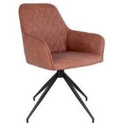 House Nordic Eetkamerstoel Harbo Met Swivel Vintage Bruin