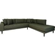 House Nordic Hoekbank Lido Rechts Olijfgroen