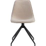 House Nordic Eetkamerstoel Monaco Draaibaar Zand - Set van 2