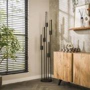 Vloerlamp Zwart Metaal - 5-Lichts - 30x30x176cm