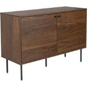 Dressoir Bruin - Gefineerd - 2 Deuren - 40x110x74cm - Stripes