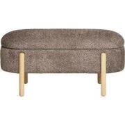 House Nordic Opbergbankje Branca Polyester Bruin