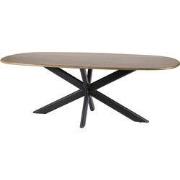 Eettafel - Deens Ovaal - 180cm - Mangohout - Cliff