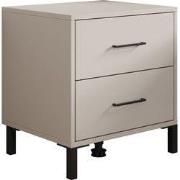 Meubella - Nachtkastje Vidor - Beige - 48 cm