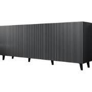 Meubella - Dressoir Vintar - Antraciet - 200 cm