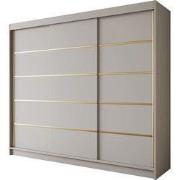 Meubella - Kledingkast Eagle - Beige - 250 cm