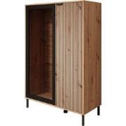 Meubella - Vitrinekast Malaika - Eiken - 93 cm