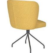 Housecraft Living Stan Eetkamerstoel Draaibaar Metaal Spider Okergeel