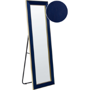 LAUTREC  - Staande spiegel - Marineblauw - Fluweel