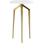 TILPA - Bijzettafel - Wit - Marmer