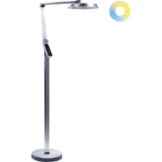 CARINA - Staande lamp - Zilver - Synthetisch materiaal