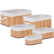 TALPE - Manden set van 5 - Lichte houtkleur - Bamboehout