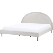 MARGUT - Bed - Lichtgrijs - 180 x 200 cm - Polyester