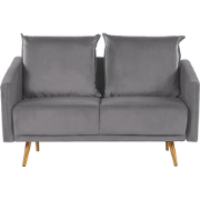 MAURA  - Tweezitsbank - Grijs - Fluweel
