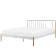 MAURS  - Tweepersoonsbed - Wit - 180 x 200 cm - Metaal