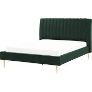 MARVILLE  - Tweepersoonsbed - Smaragdgroen - 180 x 200 cm - Fluweel